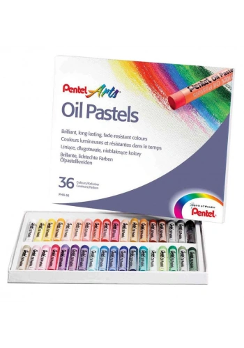 Pentel Arts Oil Pastels Yağlı Pastel Boya Seti 36 Renk