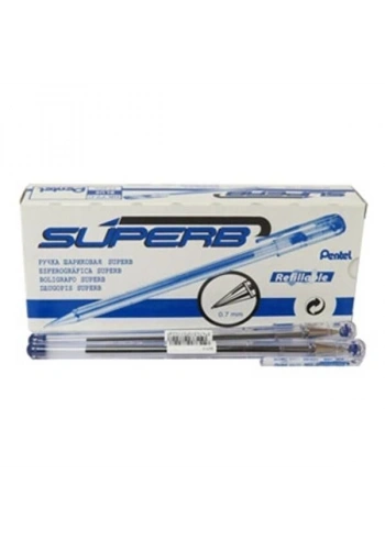 Pentel BK77 Yağ Bazlı Roller Tükenmez Kalem MAVİ 12li Kutu