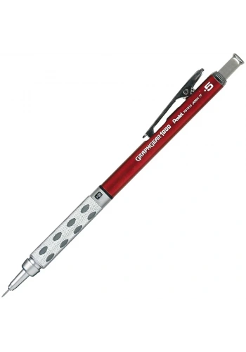 Pentel Çizim Kalemi Metal Gövde Gizli Uç Teknik Çizim Ve Yazı İçin Versatil 0.5 MM PG1015C-BX