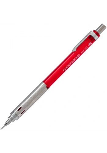 Pentel Teknik Çizim Ve Yazı Versatili 0.5 MM Kırmızı GraphGear 300