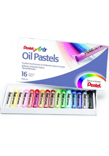Pentel Yağlı Pastel 16 Renk PHN16