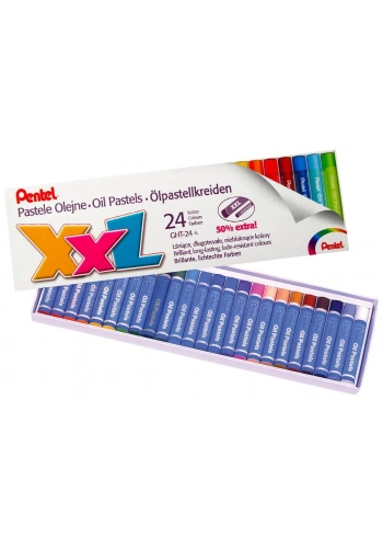 Pentel Yağlı Pastel Boya 24 Renk (Y GHT-24PL)