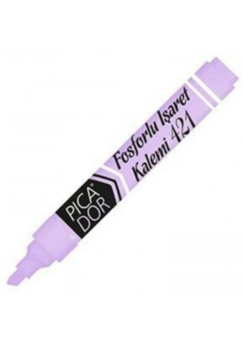 Picador Fosforlu Kalem Pastel Mor 421