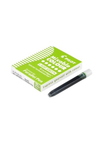 Pilot Parallel Pen Orijinal Kartuş Açık Yeşil 6lı