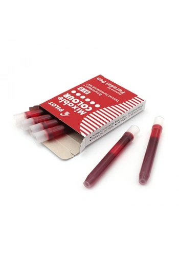 Pilot Parallel Pen Orijinal Kartuş Kırmızı 6lı