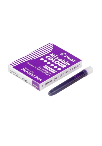 Pilot Parallel Pen Orijinal Kartuş Mor 6lı