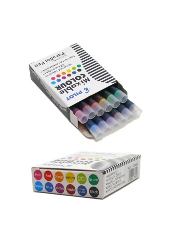 Pilot Parallel Pen Orjinal Kartuş 12 Adet Farklı Renk
