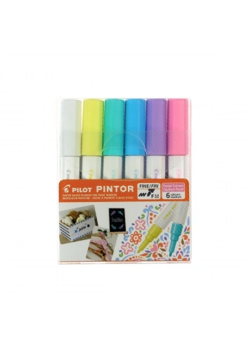 Pilot Pintor Marker Kalem Seti 6lı F Pastel