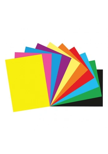 Pin Fon Kartonu 25x35 cm. 10 Renk Karışık