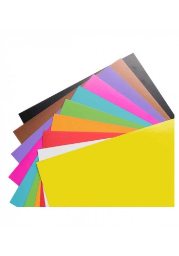 Pin Fon Kartonu 50x70 cm. 10 Renk Karışık