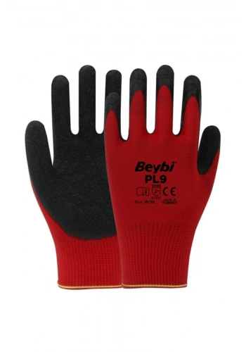 PL-9 İş Eldiveni Lateks Kaplama ( 1 Çift )