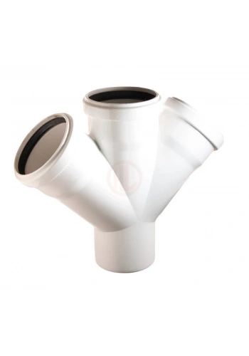 Plastherm PVC Çift Çatal (Tip 1 - 45°) 75x75 mm