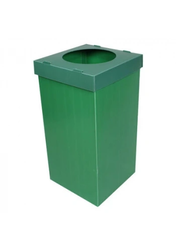 Plastik Atık Kağıt Kutusu - Yeşil