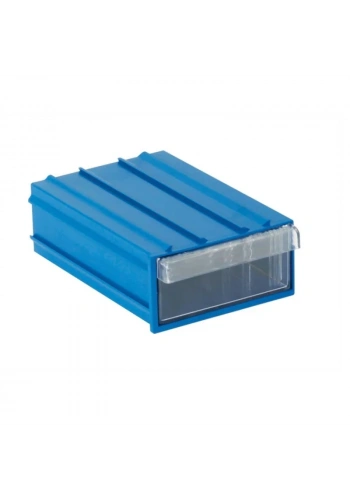 Plastik Çekmece Mavi Şeffaf 100X138X52mm