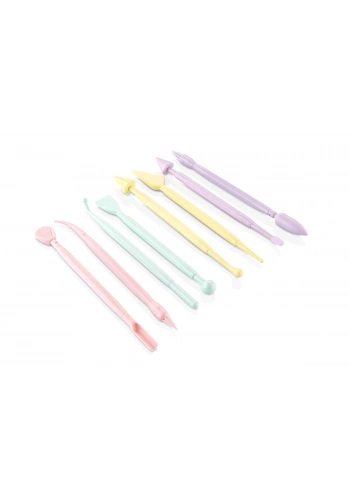 Plastik Polimer Kil Hamur Modelaj (Modelleme) Aleti Seti 8 Parça