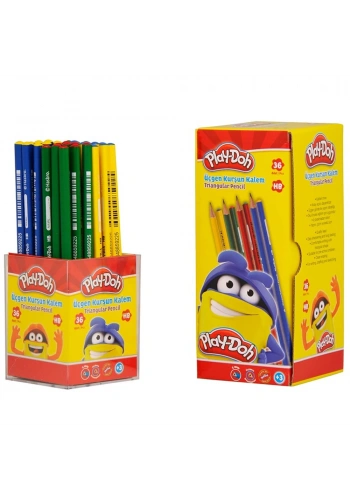 Play-Doh Kurşun Kalem Üçgen 36 Lı Stand PLAY-KK003