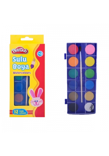 Play-Doh Sulu Boya 23 MM Küçük Boy 12 Renk PLAY-SU002