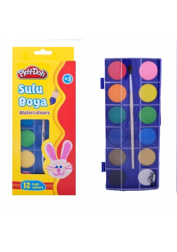 Play-Doh Sulu Boya 28 MM Büyük Boy 12 Renk PLAY-SU003