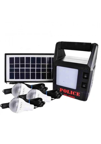 Police PK-3000 Işıldak Solar Panelli Güç Kaynağı