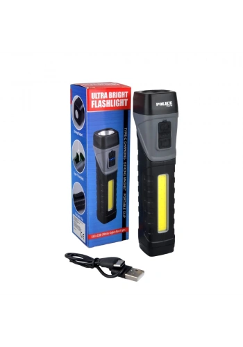 Police PS-343 Power Cob Ledli Şarjlı El Feneri