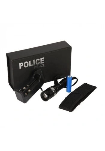 Police PS-C1820 Cree Power Ledli El Feneri+Kafa Feneri