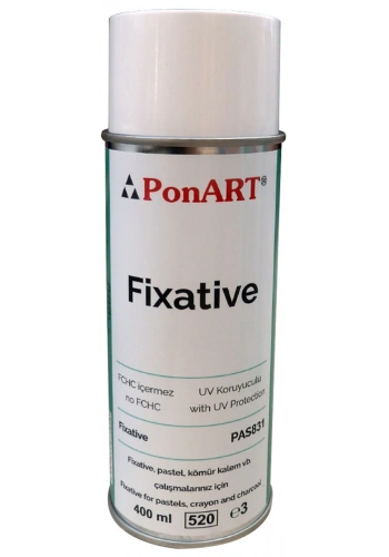 Ponart Fixative Sprey Pastel ve Füzen Koruyucu 400 ml.