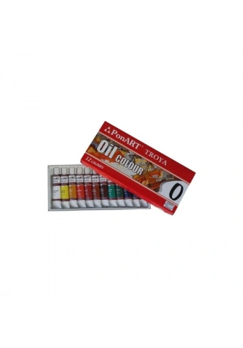 Ponart - Kosida Troya Yağlı Boya Seti 12 Renk x 12 ml.