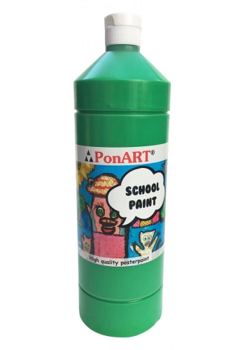 Ponart School Paint Tempera Boya 1000 ml. PSP-2215 ORTA YEŞİL