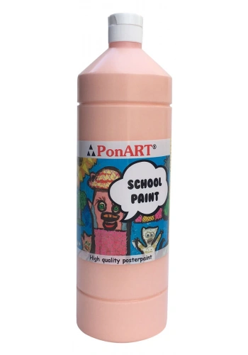 Ponart School Paint Tempera Boya 1000 ml. PSP-2224 TEN RENGİ