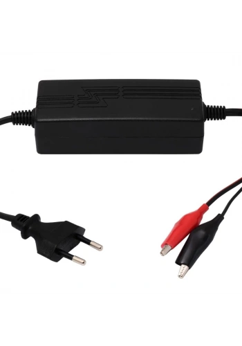 Power-Xtra 30W DC 12V 2A Masa Tipi Akü Şarj Adaptör (Krokodilli)