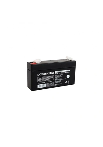 Power-Xtra Ecolead - PXEC1.2-6 - 6V 1.2 Ah Kuru Akü F1