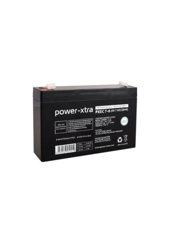 Power-Xtra Ecolead - PXEC7-6 - 6V 7 Ah Kuru Akü F1