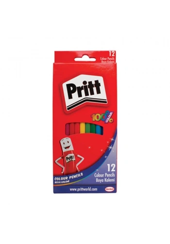 Pritt Kuru Boya Kalemi 12 Renk Set Karton Kutu
