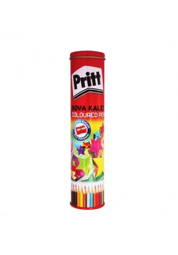 Pritt Kuru Boya Kalemi 24 Renk Set Metal Tüp