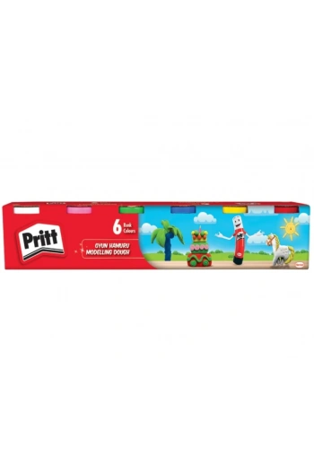 Pritt Oyun Hamuru 6 Renk x 100 gr.