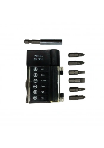 PRO-SCR 03317 Bits Uç Seti 1/4 7 Parça (Kemere Takılabilir)