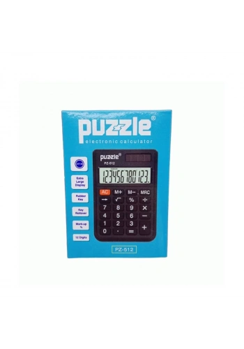 PUZZLE PZ-512 CEP TİPİ HESAP MAKİNESİ 12 HANE