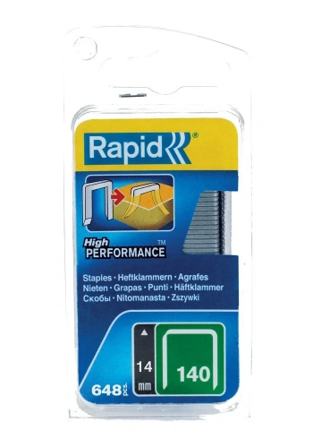 Rapid Zımba Teli 140 Serisi 14 mm Galvaniz Kaplı Farklı Nokta (1 Pkt/648 Adet) - 40109576