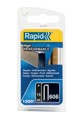 Rapid Zımba Teli 606 Serisi 15 mm Galvaniz Reçine Kaplı (1 Pkt/1200 Adet) - 40109528