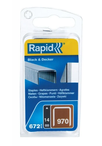 Rapid Zımba Teli 970 Serisi 14 mm Galvaniz Kaplı Farklı Nokta (1 Pkt/672 Adet) - 40109599