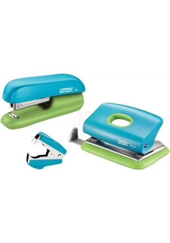 Rapid Zımba ve Delgeç Set Mini F5 Mavi / Yeşil - 5000370