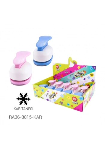 Red Apple Büyük Boy Şekilli Delgeç Şekilgeç 1.5 (3.8 cm.) KAR TANESİ