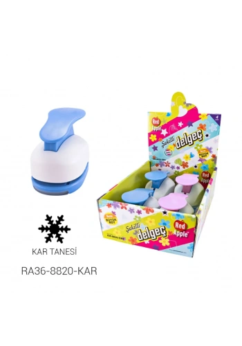 Red Apple Mega Boy Şekilli Delgeç Şekilgeç 2 (5 cm.) KAR TANESİ