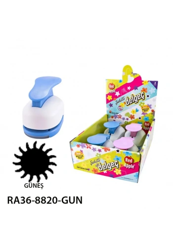 Red Apple Mega Boy Şekilli Delgeç Şekilgeç 2 (5 cm.) GÜNEŞ