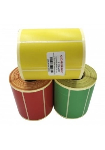 RENKLİ TERMAL BARKOD ETİKETİ 40X20 5Lİ 5000 ADET