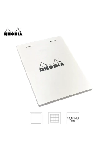 Rhodia Bloknot A6 Beyaz 80gr Kareli 80yp