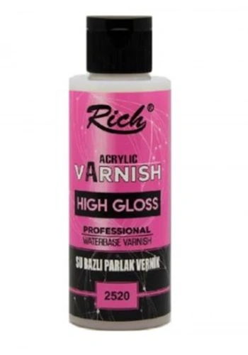Rich Acrylic Varnish High Gloss Su Bazlı Parlak Vernik 120ml 2520