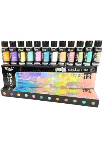Rich Akrilik Boya Master Mix Pastel Renk Set 12 Li 06011409