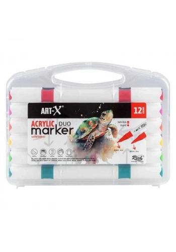 Rich Art-X Akrilik Marker DUO 12 Renk (18057)