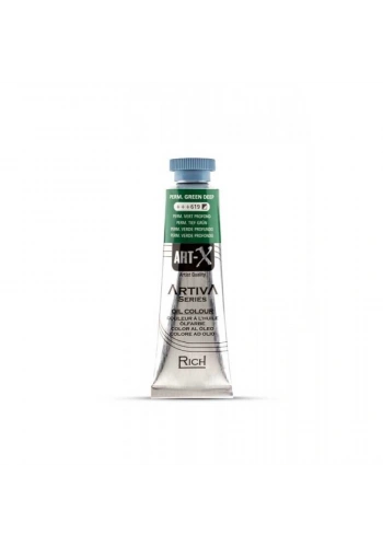 Rich Art-X Artiva Yağlı Boya 37 ml. 619 Permanent Green Deep
